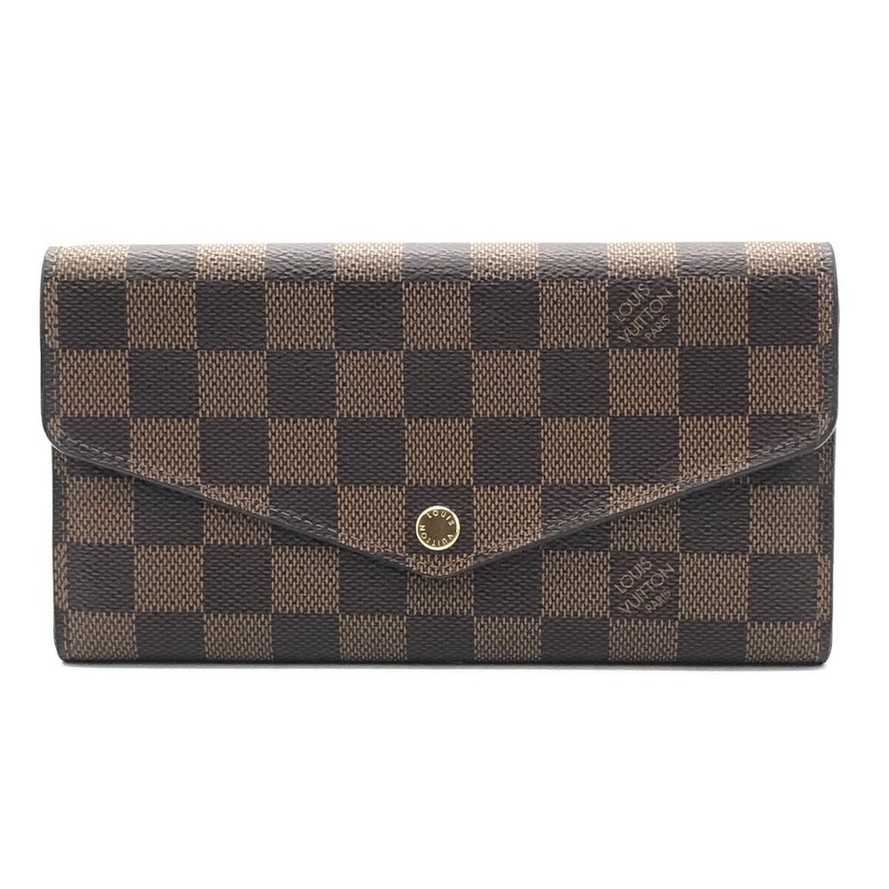 Louis Vuitton Bi fold Wallet Damier Long Portefeuille Sarah Brown